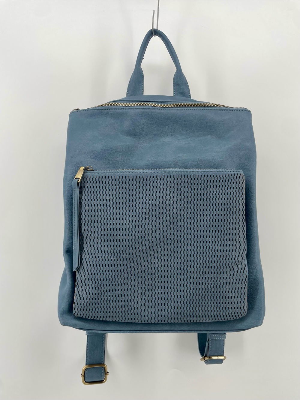 Antik Kraft Convertible Backpack Blue Vegan Leather